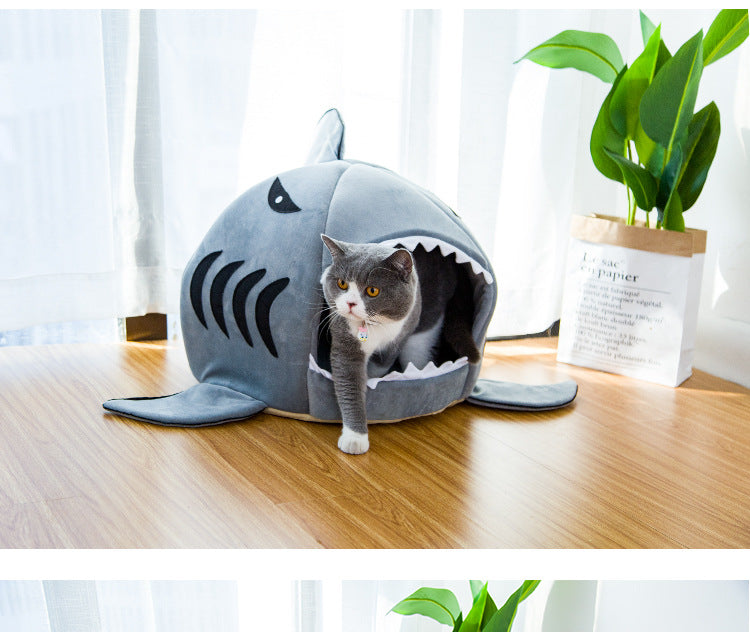 Creative Dual-Purpose Shark Pet Bed